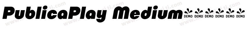 PublicaPlay Medium字体转换